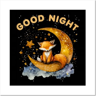 Good Night Fox Posters and Art